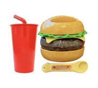 JIEBWCHA Jouets de nourriture imitation | Jouets anti-stress hamburger - Jeux d'imagination avec nourriture pour jeu symbolique, pour , maternelle, maternelle, crèche, voyage