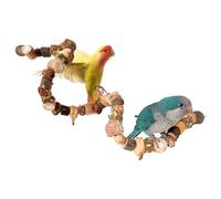 JIEBWCHA Jouets pour oiseaux naturels, jouets pour perroquets | Blocs d'enregistrement de cordes à mâcher des oiseaux - Jouets de cacatoès, jouets d'alimentation de cacatoès, échelles
