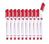 JIEBWCHA Lot de 10 marqueurs effaçables à sec avec gomme | Pointe fine de 0,5 mm pour un dessin précis | Pour enseignants, écoles, maternelles et activités créatives