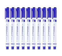 JIEBWCHA Lot de 10 marqueurs pour tableau blanc à pointe fine avec gomme | Pointe fine de 0,5 mm pour un dessin précis - Pour enseignants, écoles, maternelles et activités créatives