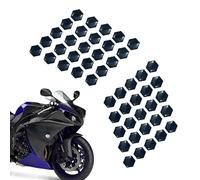 JIEBWCHA Lot de 2 autocollants de moto - Film de protection pour couvercle latéral de moto - Rembourrage de protection hexagonal 3D - Étanche - Pour protection de peinture et utilisation quotidienne