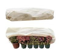 JIEBWCHA Lot de 2 housses de protection contre le gel - Rectangulaires - Accessoires de jardinière pour le froid, la neige en plein air - Protection contre le gel en cas de pluie et de neige