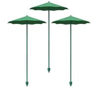 JIEBWCHA Lot de 3 petits parapluies pour d'extérieur 34/44 cm - Parasol polyvalent - Protection UV - Parasols pour d'extérieur - Pour jardiniers, , éleveurs, pépinières, vert