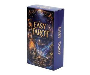 JIEBWCHA Lot de 78 cartes de tarot Easy - Jeu léger - Jeu complet pour débutants - Jeu de cartes Oracle - Pour débutants, adultes, femmes, hommes, couples, familles, réunions sociales