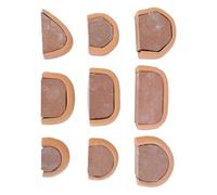 JIEBWCHA Lot de 9 moules en céramique | Outils pour fabriquer des poignées de tasses, pour art, sculpture, salle de classe, studio à la maison, débutants et adultes