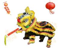 JIEBWCHA Marionnette de fils avec tige | Marionnette de danse du lion avec fils, jouet culturel design artistique pour fêtes, salles de classe, théâtre, représentations familiales et