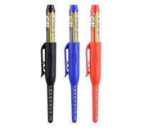 JIEBWCHA Marqueurs à Pointe Longue | Marqueurs Pour Trous Profonds De Construction,Lot De 3 Outils Marquage Encre Permanent Charpentiers Etanche Pour Bricolage Soudage Menuiserie Usage Intensif