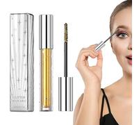 JIEBWCHA Mascara à paillettes, mascara à paillettes pour cils | Mascara rehausseur de cils recourbés imperméable,Mascara épaississant pour femmes, maquillage naturel scintillant pour fête de Concert