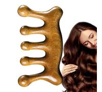 JIEBWCHA Massageur Pour Les Cheveux En Bois - Accesorio Externo Plug and Play de Ajuste Apretado - Peigne Massant Pour Le Cuir Chevelu,Pour Cou Épaules Mains Mollets Cuisses Détente Saint-Valentin