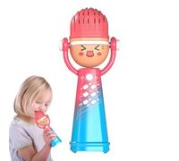 JIEBWCHA Microphone pour enfants, microphone pour enfants | Haut-parleur chanteur portable avec lumière - Activité d'apprentissage d'âge préscolaire, jouet musical sensoriel éducatif pour les voyages