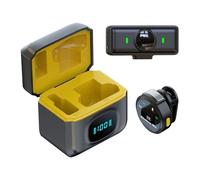 JIEBWCHA Microphone pour smartphone | microphone à clip magnétique - dispositif anti-bruit avec autonomie batterie 12 heures pour musique moyenne caméra Live Social Vlogging