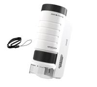 JIEBWCHA Microscope portable de poche, microscope portable pour enfants - Microscope portatif éducatif,Microscope scientifique pour enfants éclairé et réglable pour l'apprentissage,