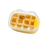 JIEBWCHA Moule à glace - Plateau d'écrassement facile pour glaçons avec libération rapide, récipient portable en silicone pour maison cuisine voyage avec famille et amis