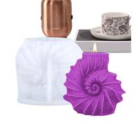 JIEBWCHA Moules à bougies en silicone - Réutilisables - Pour la fabrication de bougies en cire d'abeille - Démoulage rapide et résistant - Pour projets de bricolage, savons, chocolat et plus encore