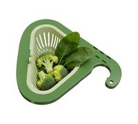 JIEBWCHA Panier de vidange pour évier - Capteur de nourriture en versant et en appuyant sur le vide, passoire de déchets pour cuisine - Pour fruits, éponges, ustensiles de cuisine, lavage vaisselle