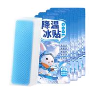 JIEBWCHA Pansements rafraîchissants | Lingettes rafraîchissantes apaisantes, fournitures de montagne en cas de coup de chaleur, coups de soleil, surchauffe, soulagement pour bureau, école, travail