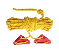 JIEBWCHA Paracord lourde, corde extérieure pour bâche | Canopée TEED Down Rope | 22,8 pieds 5 mm pour corde réfléchissante lourde, accessoires de camping pour engrenages de survie