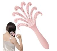 JIEBWCHA Peigne de Massage Crânien - Masseur De Tête Pieuvre,Peigne Relaxant Portable Usage Sec & Humide Pour Soins Quotidiens Hommes Femmes Voyage Stimulation
