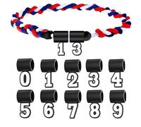 JIEBWCHA Pendentif numéro - Colliers Baseball Nombres 0-9 Pendentifs | Bijou Chaîne souvenir pour athlètes anniversaire Noël cadeau