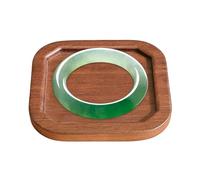 JIEBWCHA Plateau Organisateur à Bijoux | Pour Clés, Boucles d'Oreille, Colliers et Bagues,Plateau à Bijoux en Bois de Forme Carrée | Idéal pour Mère, Petite Amie, Table de Chevet, Salon et Coiffeuse