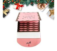 JIEBWCHA Porte-cartes de Noël fait main en forme de livre - Carnet décoratif amovible | Présentoir de cartes en cascade | Pour adultes, célébrations, Noël, anniversaire, fêtes scolaires