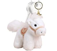 JIEBWCHA Porte-Clés Cheval,Peluche Douce Broderie Fournitures | Porte-Clés Année du Cheval 2026,Cadeau Femme Famille Amis Collègues Anniversaire Fêtes Voyage Noël Maison