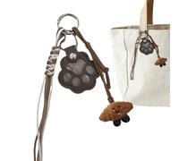 JIEBWCHA Porte-clés Collecteur de Poils de Chien - Porte-Clé Souvenir en Forme de Patte de Chat - Mémoire Légère Charm Famille Souvenir Maison Chiot Chaton