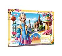 JIEBWCHA Poupées en Papier Magnétiques, Autocollants Magnétiques Habillage De La Princesse Jeux, Jouets Éducatifs Puzzle pour L'École Maison Voyage Cadeau Noël Anniversaire Filles