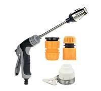JIEBWCHA puissante pour tuyau d'arrosage | Embout de pulvérisation de tuyau d'eau | Contrôle précis de la valve Pistolet léger pour le nettoyage extérieur Arrosage de la pelouse