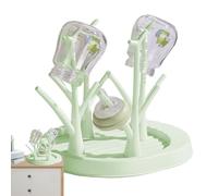 JIEBWCHA Seche Biberon Bebe Vertical 26x22x23cm PP De Qualité Alimentaire Séchoir pour Biberons Robuste Antidérapante Amovible Facile À Nettoyer Vidange Rapide Amovible pour Les Bouteilles,Tétines