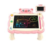 JIEBWCHA Tablette LCD Pour, Tableau Doodle avec Support Intégré - Artistique Portable Pour, Tablette Écriture LCD Réutilisable Avec Support Pour Écriture Pratique