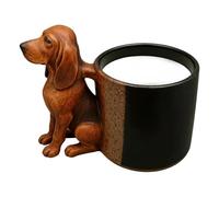 JIEBWCHA Tasses originales pour café - Tasse 3D en forme de chien pour boire, tasse à lait pour la maison, le café, le thé, le lait à la maison, au bureau, dans le salon, la salle à manger, la chambre