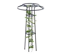 JIEBWCHA Treillis en métal pour Jardin, Cadre de Support pour grimpantes et Fleurs - Design en Forme de Parapluie comme Aide aux pour parterres, serres, terrasse et Culture de légumes