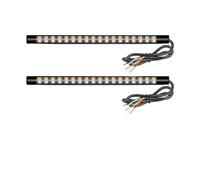 Jiechao Barre Lumineuse À 36 LED pour Moto Clignotants Séquentiels Feux De Stop Arrière Freinage DRL Feu Arrière(Color-2pcs)