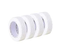 Jieddey Ruban Dentelle,4 Rouleaux de Dentelle Blanc Dentelle de Coton Adhesive Auto-adhésif Ruban de Dentelle à Bord pour Fabrication de Cartes Artisanat Décoration Mariage Embellissement