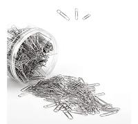 Jieddey Trombones,700 PCS Trombone en Métal Papier Clips avec Boîte Plastique Grand 50mm Moyen 33mm Petit 28mm Attaches et Trombones pour Fichiers Papeterie Bureau École à Domicile