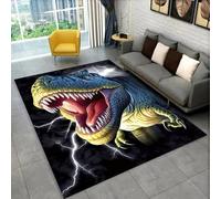 JIEDEDIAM Tapis de Dinosaure à Illusion visuelle 3D, adapté au Tapis de Jeu Rampant pour Enfants, décoration de Salon, Chambre à Coucher, canapé, Salle de Jeux