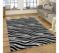 JIEDEDIAM Tapis de Jeu imprimé en 3D, Motif zèbre coloré, léopard, Tigre, Moderne, pour Chambre à Coucher, Salon, Enfants, Rampant, paillasson