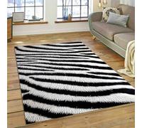 JIEDEDIAM Tapis de Jeu imprimé en 3D, Motif zèbre coloré, léopard, Tigre, Moderne, pour Chambre à Coucher, Salon, Enfants, Rampant, paillasson