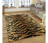 JIEDEDIAM Tapis de Jeu imprimé en 3D, Motif zèbre coloré, léopard, Tigre, Moderne, pour Chambre à Coucher, Salon, Enfants, Rampant, paillasson