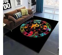 JIEDEDIAM Tapis de Jeu Moderne Tai Chi Yin Yang Dragon Chinois Totem pour Salon, Chambre à Coucher, Jeu pour Enfants, décoration d'intérieur, Cadeau