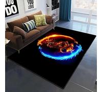 JIEDEDIAM Tapis de Jeu Moderne Tai Chi Yin Yang Dragon Chinois Totem pour Salon, Chambre à Coucher, Jeu pour Enfants, décoration d'intérieur, Cadeau