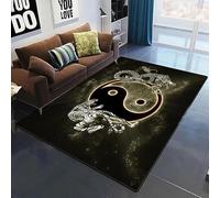 JIEDEDIAM Tapis de Jeu Moderne Tai Chi Yin Yang Dragon Chinois Totem pour Salon, Chambre à Coucher, Jeu pour Enfants, décoration d'intérieur, Cadeau