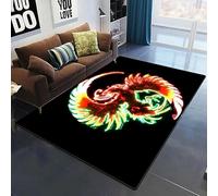 JIEDEDIAM Tapis de Jeu Moderne Tai Chi Yin Yang Dragon Chinois Totem pour Salon, Chambre à Coucher, Jeu pour Enfants, décoration d'intérieur, Cadeau