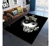 JIEDEDIAM Tapis de Jeu Moderne Tai Chi Yin Yang Dragon Chinois Totem pour Salon, Chambre à Coucher, Jeu pour Enfants, décoration d'intérieur, Cadeau