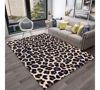 JIEDEDIAM Tapis imprimé léopard Sauvage 3D, Tapis de Sol antidérapant pour Salon, Chambre à Coucher, Jeu pour Enfants, décoration de la Maison, Grande Surface