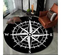 JIEDEDIAM Tapis Rond 3D rétro pour Salon, Chambre à Coucher, canapé, Repose-Pieds, Salle de Jeux, Chaise, Tapis de Sol, Cadeau