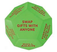 jiejack Dés de Noël pour échange de cadeaux | Jeu de fête avec 6 actions | Jeu amusant pour la famille et les amis | Idéal pour les fêtes de Noël | Coffret cadeau créatif