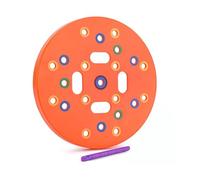 jiejack Gabarit de plantation pour le jardinage - Template de semis avec formes circulaires et carrées, espaceurs pour légumes et plantes - Outil de jardin pratique pour un semis précis (orange)