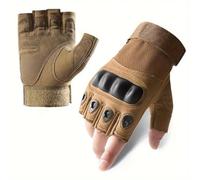 jiejack Mitaines anti-coupures - En silicone antidérapant et amortisseur - Pour fitness, arts martiaux, tactique, écran tactile (kaki/noir) (kaki, XL)